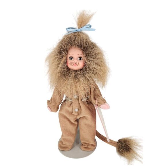 Madame Alexander VTG 1994 Cowardly Lion Wizard of Oz 8" Doll 140431 w/ Stand - Picture 1 of 8